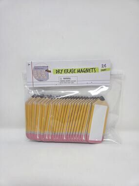 Pencil Shaped Dry Erase Magnets